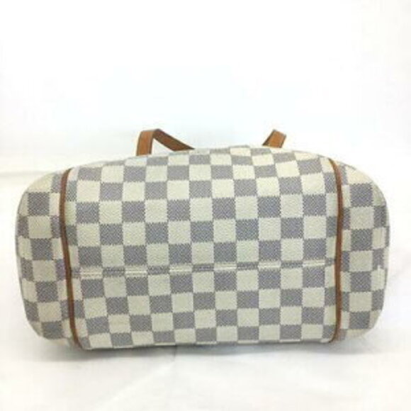 Louis Vuitton Totally Shoulder Bag Damier Azur White Leather - Picture 4 of 8